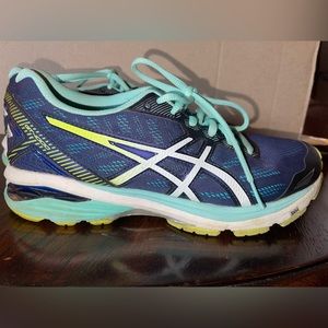 ASICS GT 1000 Blue/ Teal/ Green Size 8